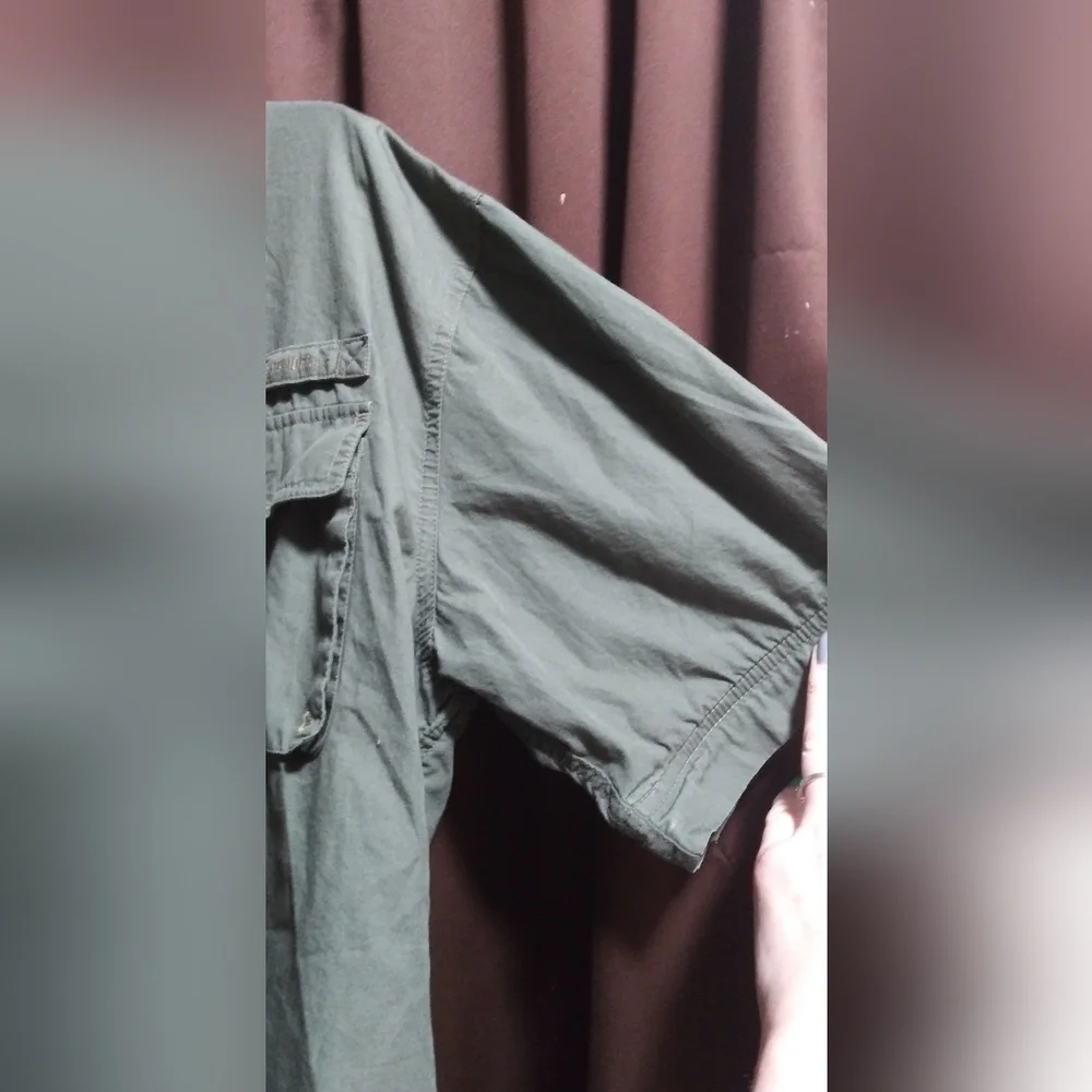 Versatile army green  Mens size medium Gander Mtn button-up shirt - Picture 3 of 12